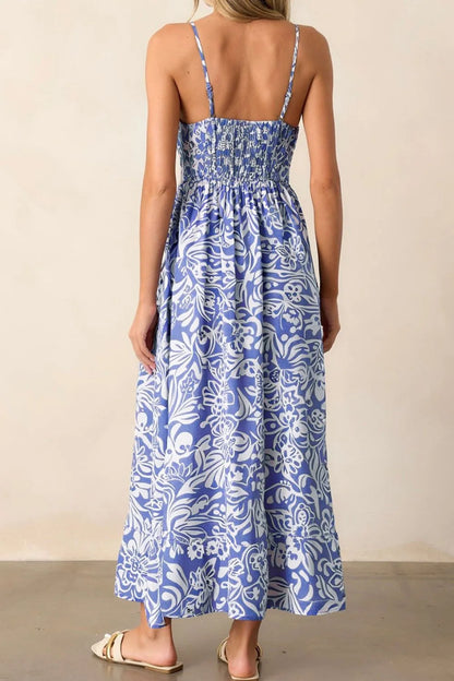 She Wears Glory “Hannah” Floral High Waist Dress - She Wears Glory Beverly Hills