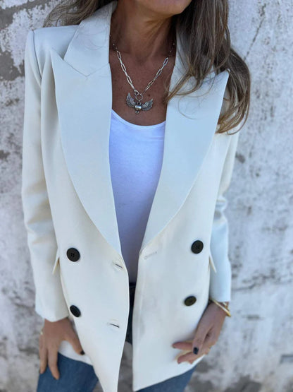She Wears Glory “Mantled with Grace” Full-Length Collared Blaze - She Wears Glory Beverly Hills