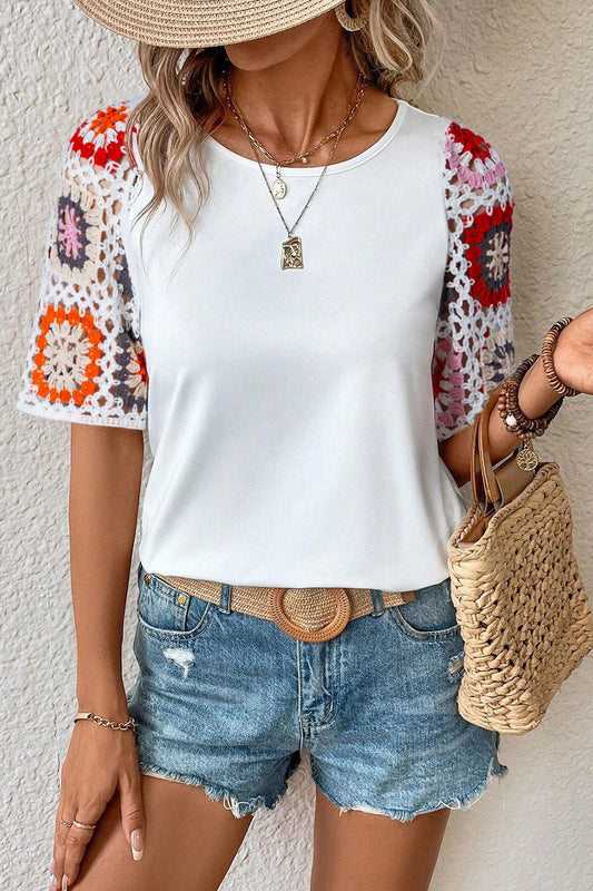 She Wears Glory™ — Set Apart in Simplicity Geometric Blouse - She Wears Glory Beverly Hills