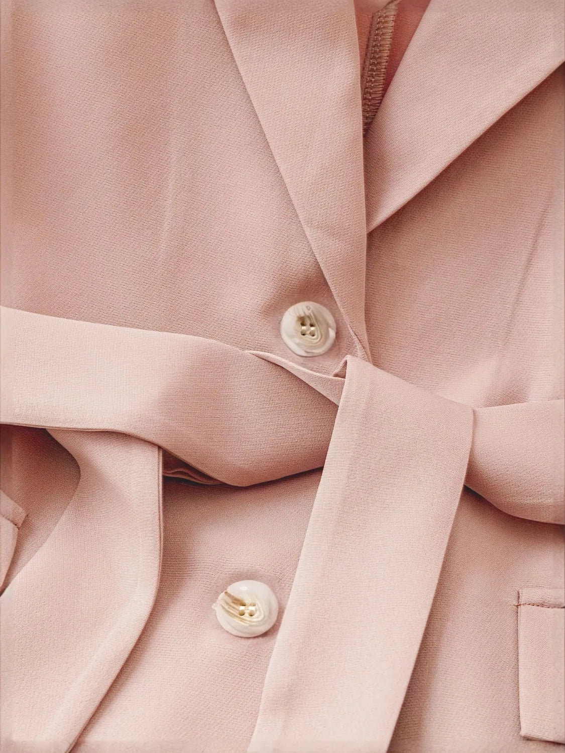 She Wears Glory “Bound by Promise” Sleeveless Tie-Waist Lapel Blazer - She Wears Glory Beverly Hills