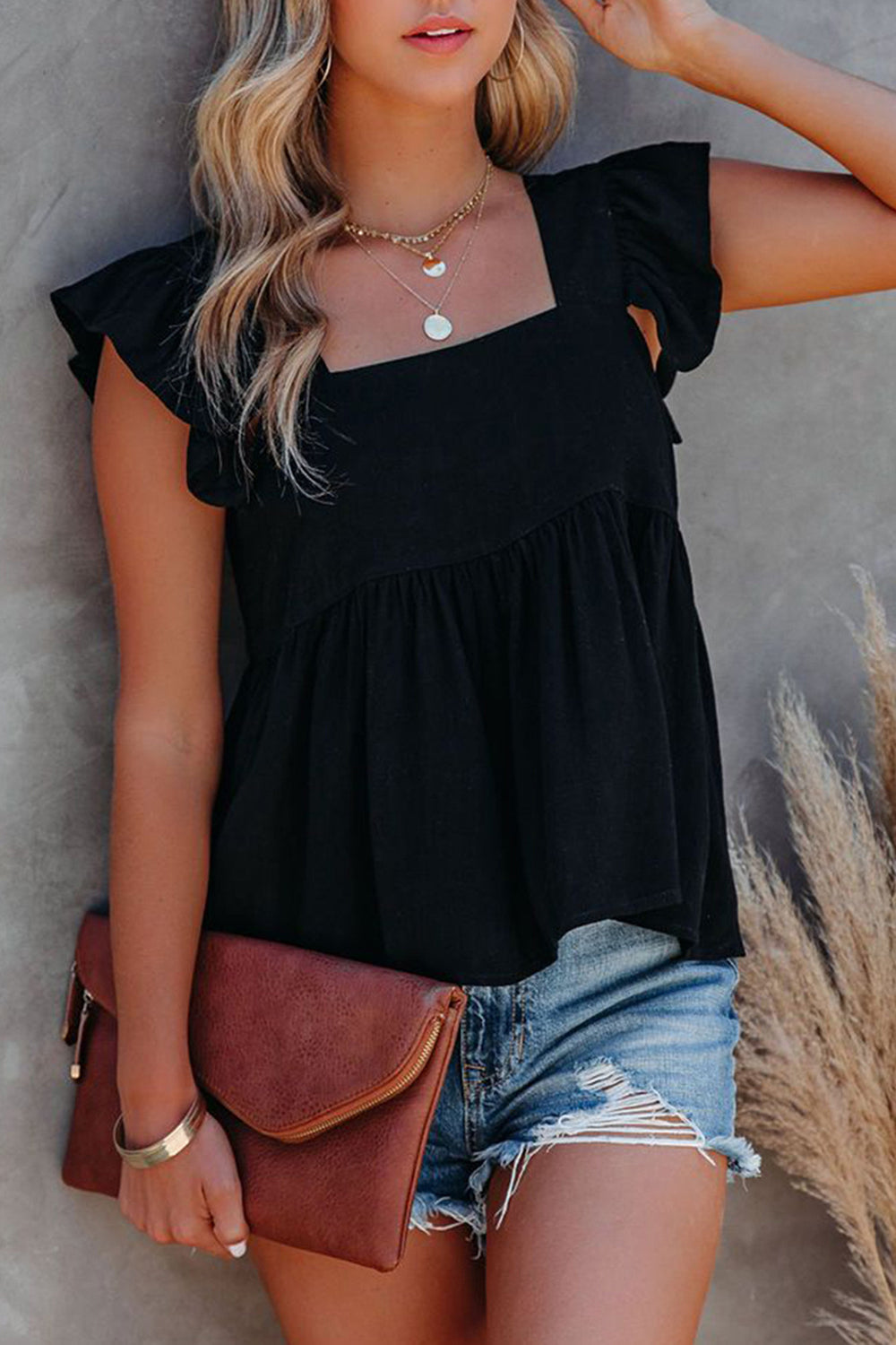She Wears Glory™ — Crowned in Grace Ruffle Blouse - She Wears Glory Beverly Hills