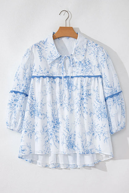 She Wears Glory™ — Called by Grace Tie-Neck Blouse - She Wears Glory Beverly Hills