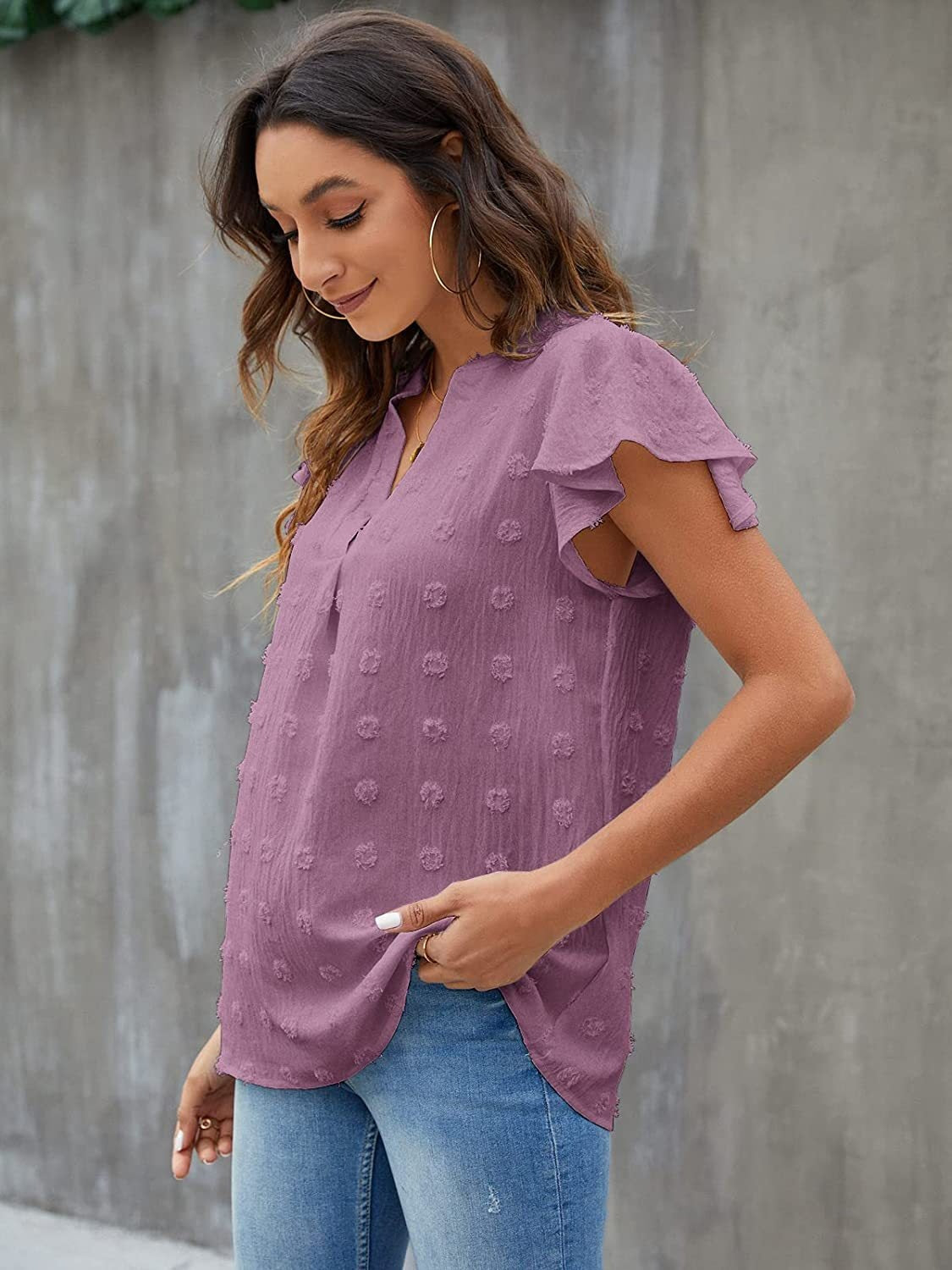 She Wears Glory™ — Anointed in Whispers Swiss Dot Blouse - She Wears Glory Beverly Hills
