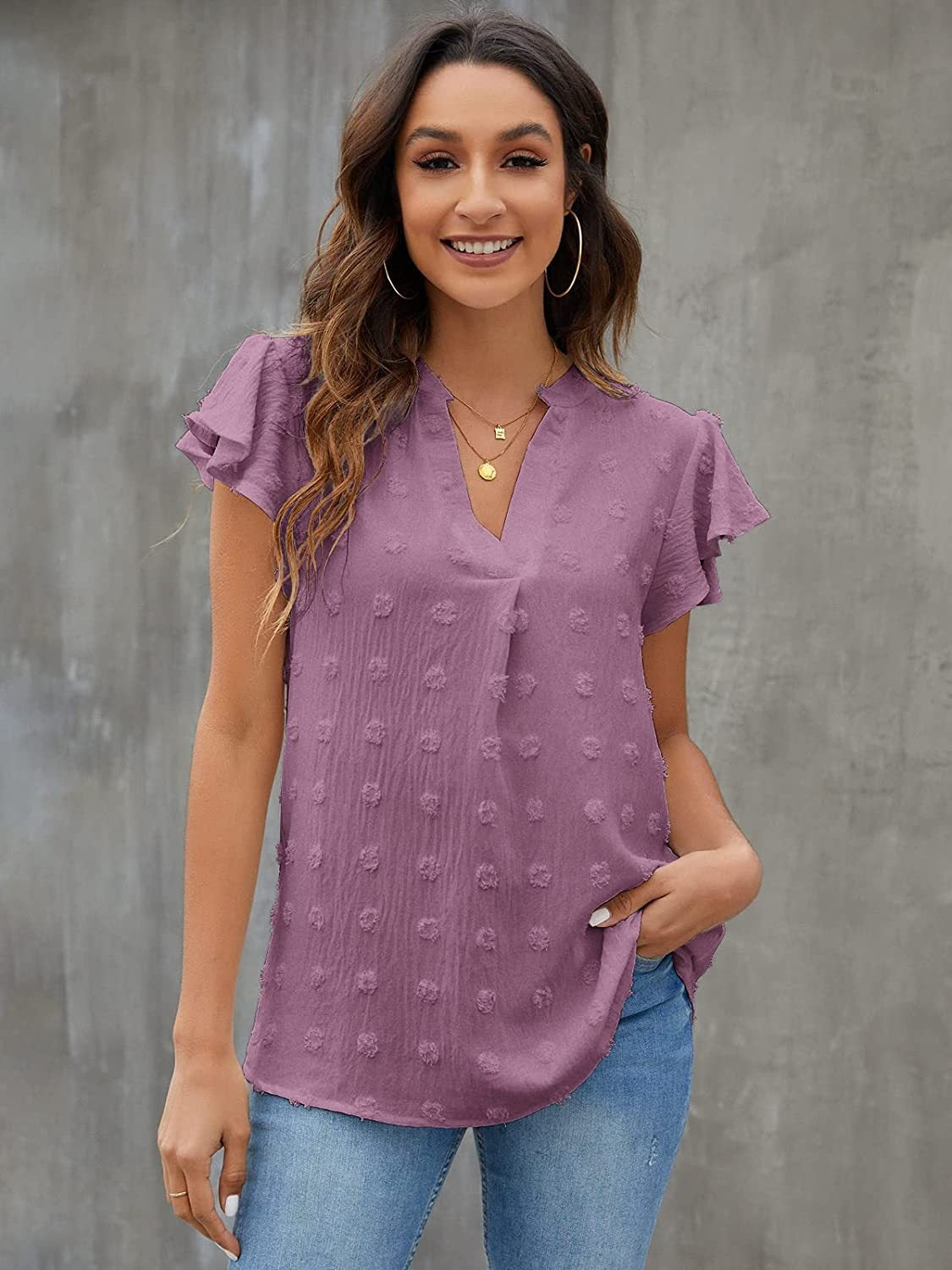 She Wears Glory™ — Anointed in Whispers Swiss Dot Blouse - She Wears Glory Beverly Hills