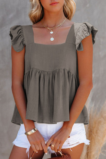 She Wears Glory™ — Crowned in Grace Ruffle Blouse - She Wears Glory Beverly Hills