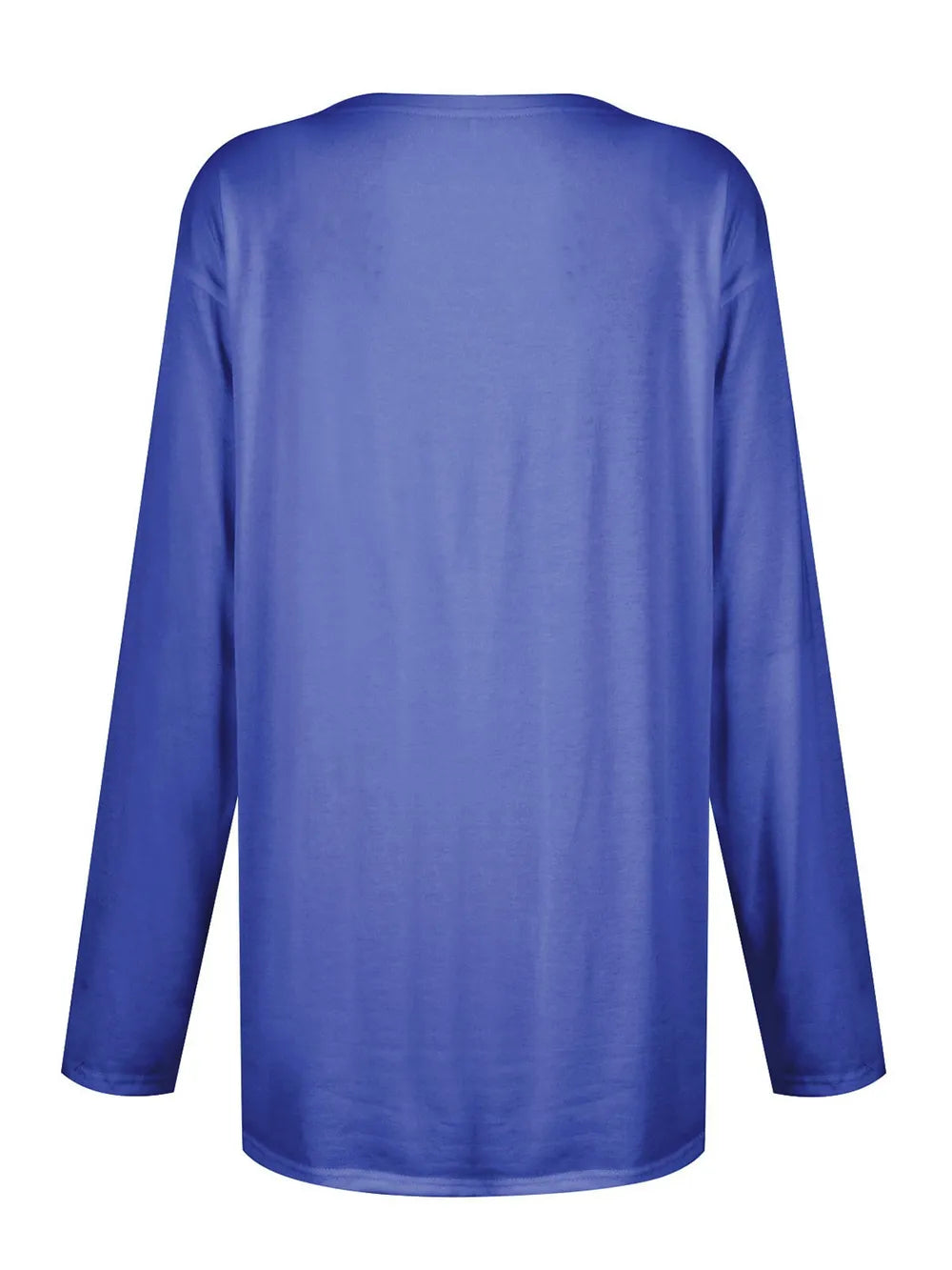 She Wears Glory™ Full Size Pocketed Round Neck Long Sleeve T-Shirt - She Wears Glory Beverly Hills