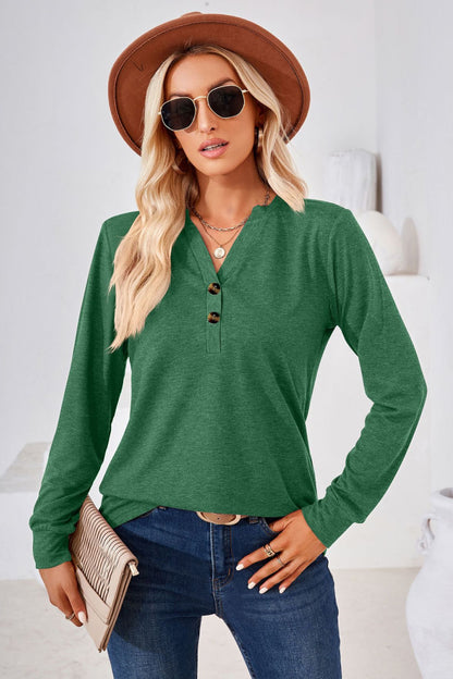 She Wears Glory™ — Called to Grace Buttoned Blouse - She Wears Glory Beverly Hills