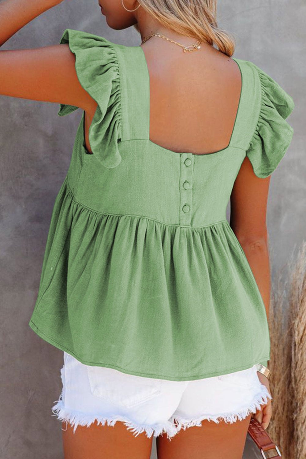 She Wears Glory™ — Crowned in Grace Ruffle Blouse - She Wears Glory Beverly Hills
