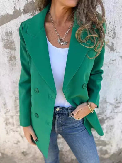She Wears Glory “Mantled with Grace” Full-Length Collared Blaze - She Wears Glory Beverly Hills