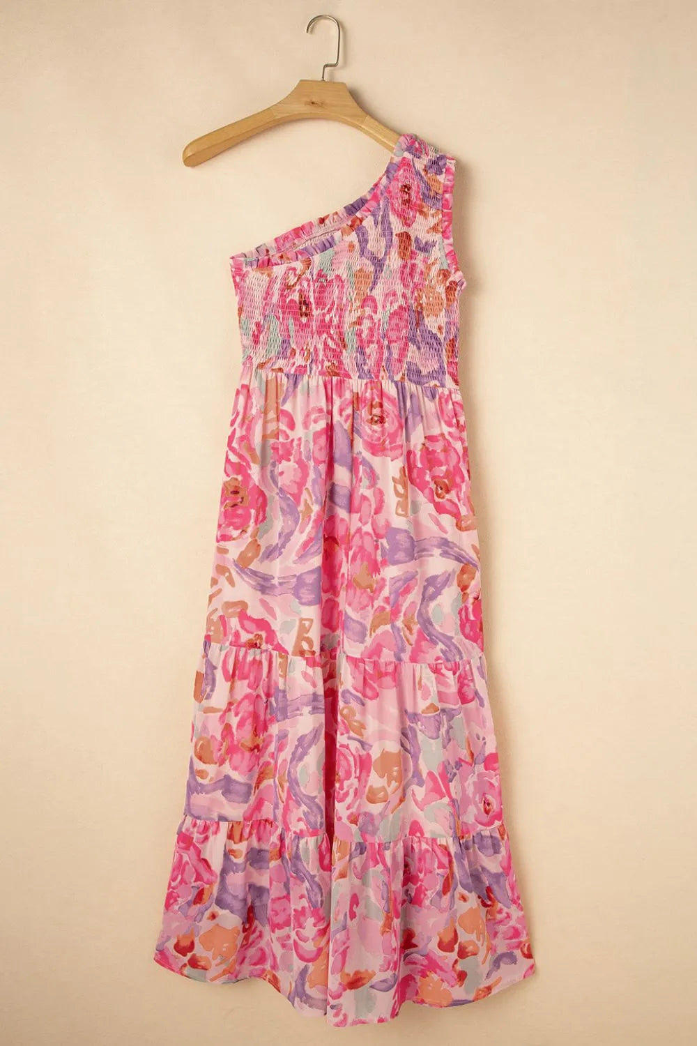 She Wears Glory “Heaven’s Embrace” One-Shoulder Floral Maxi Dress - She Wears Glory Beverly Hills