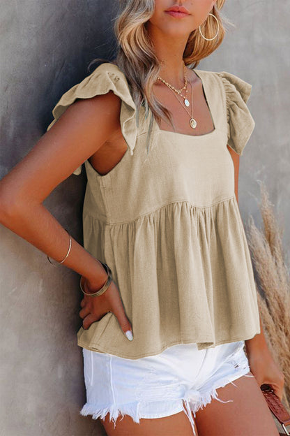 She Wears Glory™ — Crowned in Grace Ruffle Blouse - She Wears Glory Beverly Hills