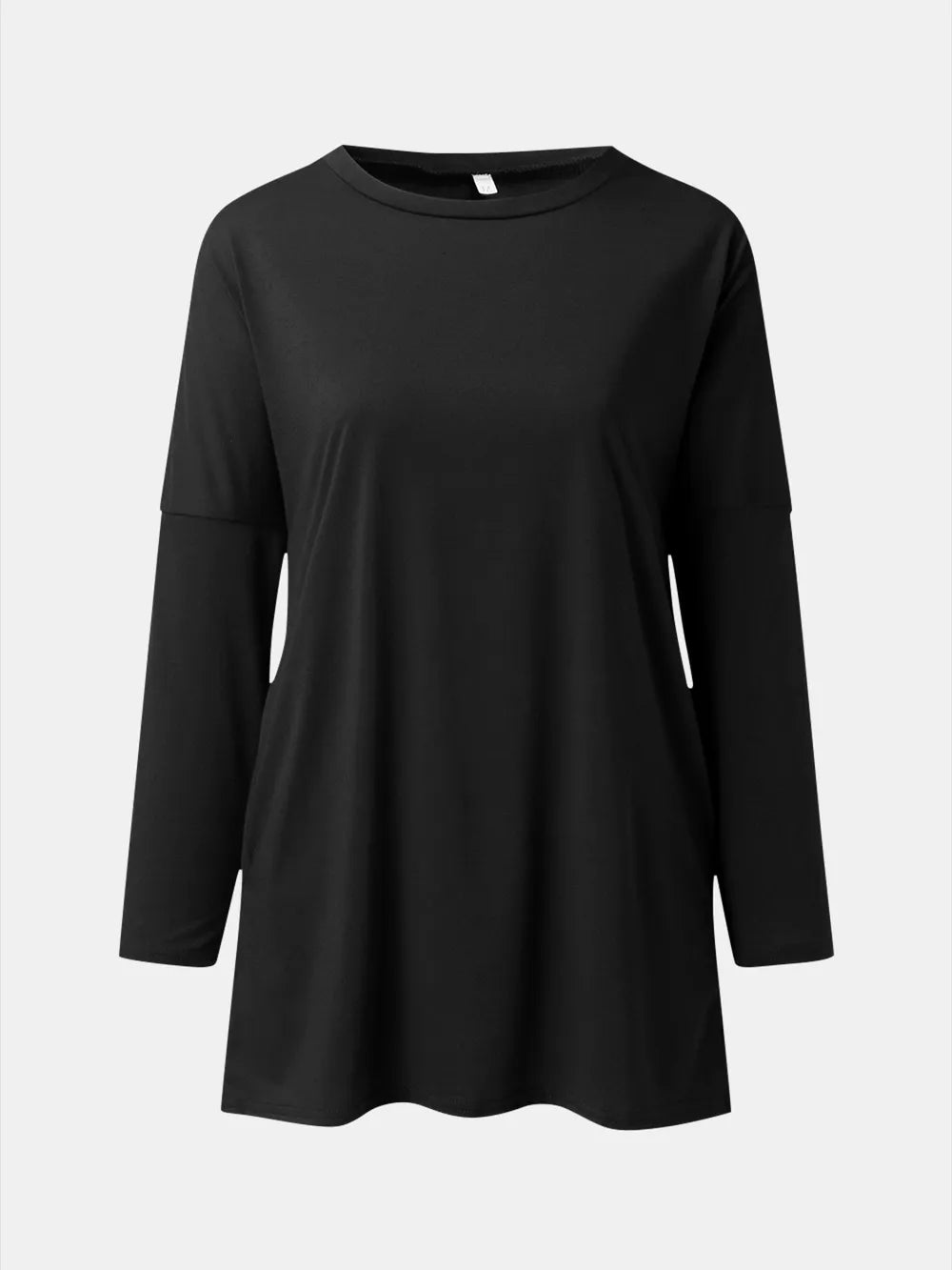 She Wears Glory™ Full Size Round Neck Long Sleeve T-Shirt - She Wears Glory Beverly Hills