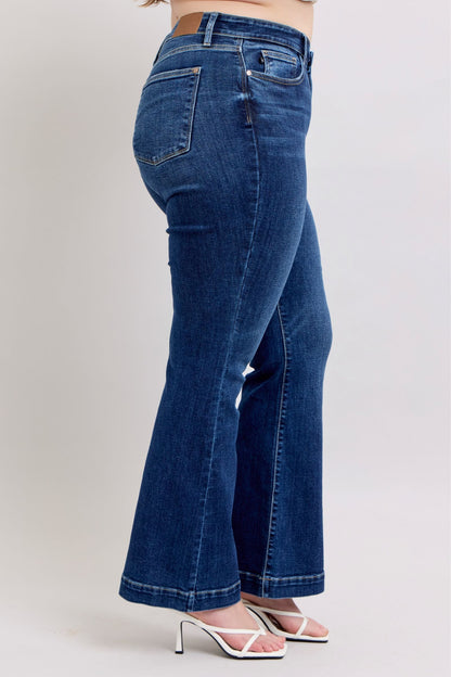 She Wears Glory™ “Covenant Confidence” High-Rise Flare Jeans with Pockets - She Wears Glory Beverly Hills