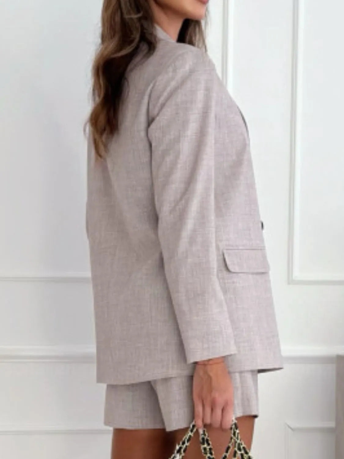She Wears Glory “Anointed Arrival” One-Button Blazer & Shorts Set - She Wears Glory Beverly Hills
