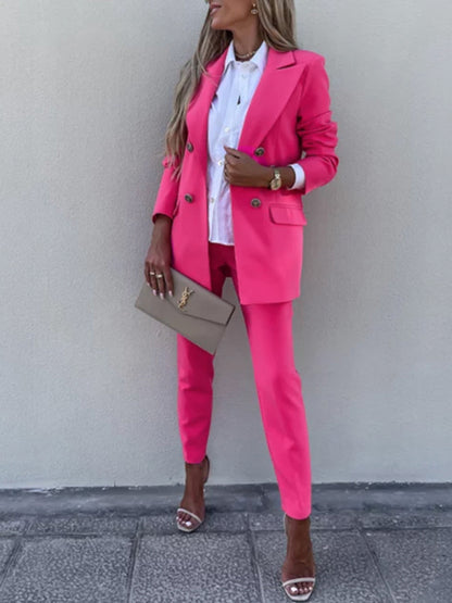She Wears Glory “Governed by Grace” Two-Piece Blazer & Pants Set - She Wears Glory Beverly Hills