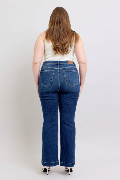 She Wears Glory™ “Covenant Confidence” High-Rise Flare Jeans with Pockets - She Wears Glory Beverly Hills