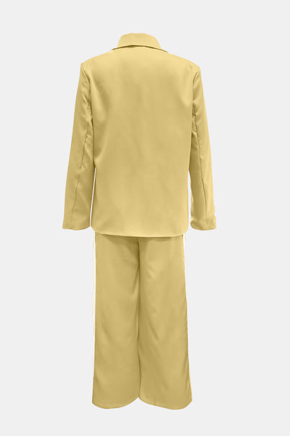 She Wears Glory “Running with Royalty” Two-Piece Power Stripe Set - She Wears Glory Beverly Hills