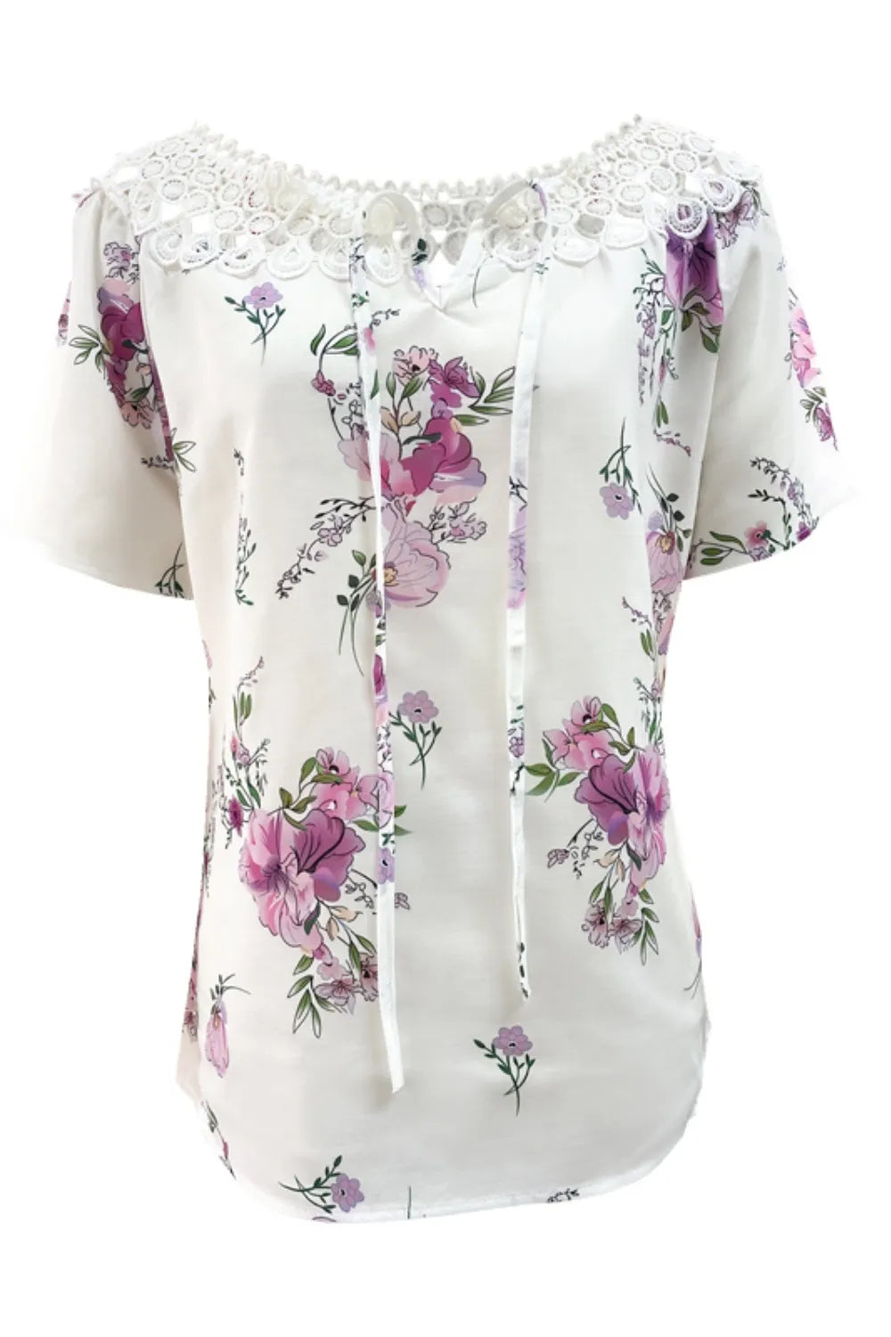 She Wears Glory™ — Called & Confident Printed Tie Neck Blouse - She Wears Glory Beverly Hills