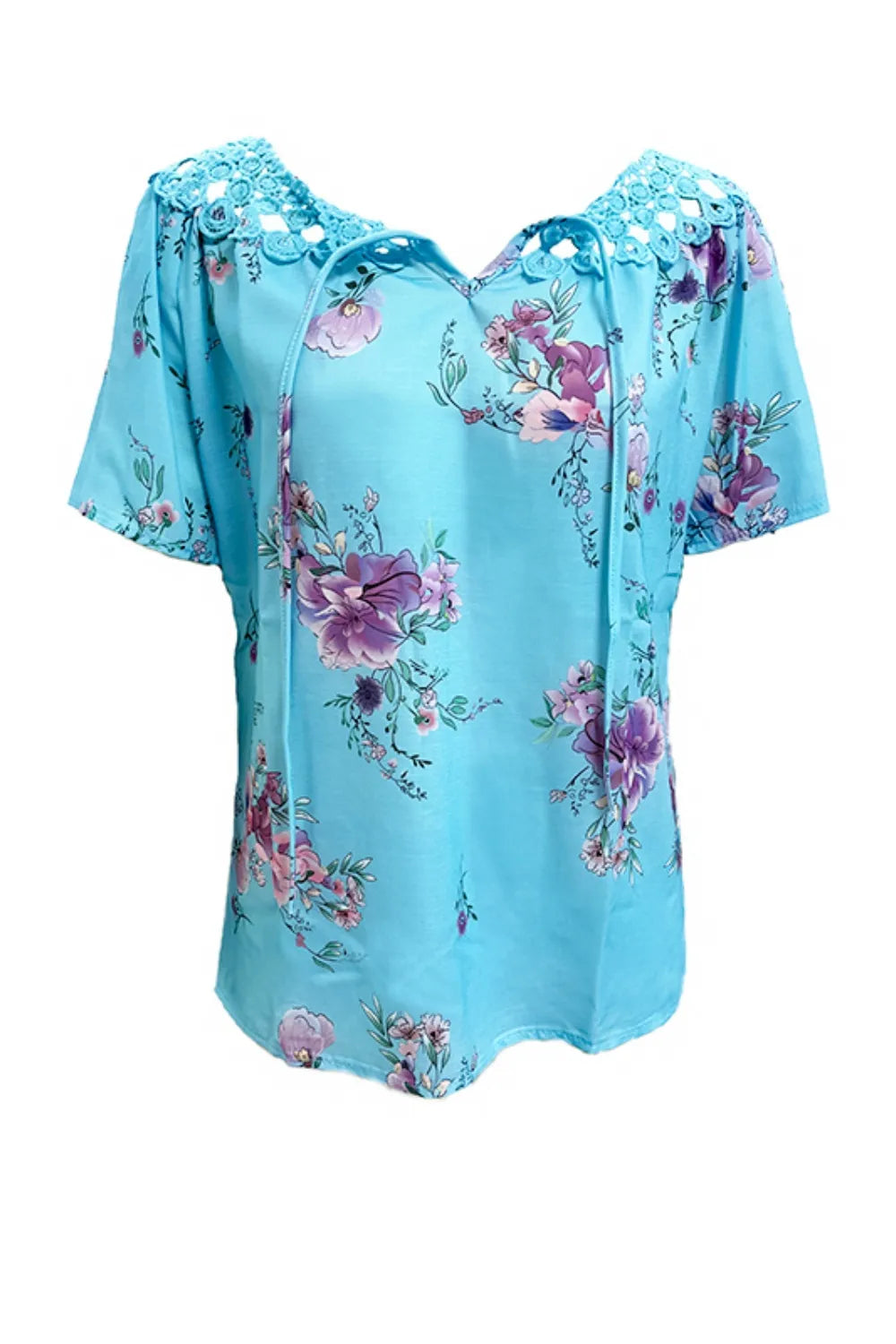 She Wears Glory™ — Called & Confident Printed Tie Neck Blouse - She Wears Glory Beverly Hills