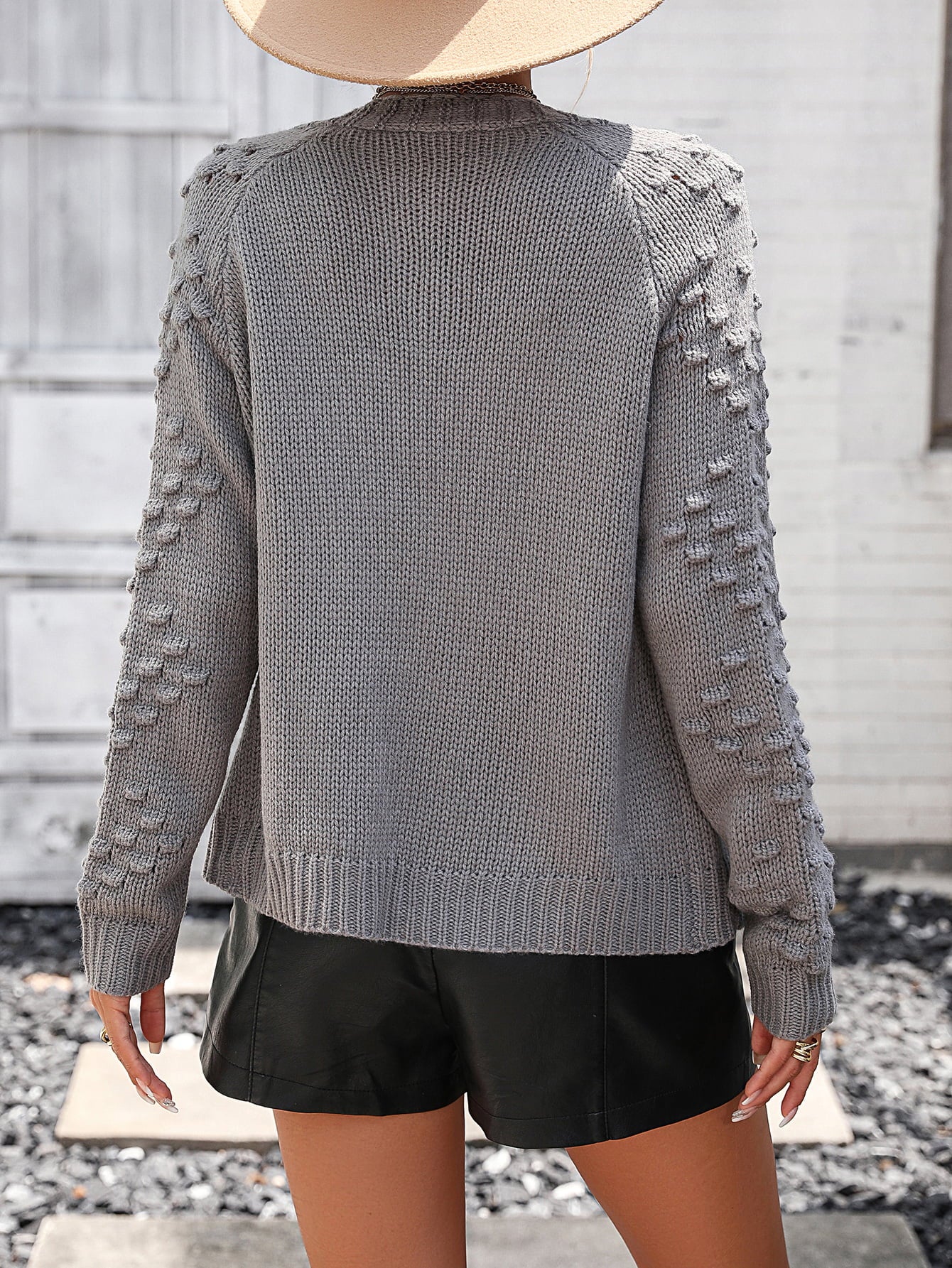 She Wears Glory “Martha” Open Front Ribbed Cardigan - She Wears Glory Beverly Hills