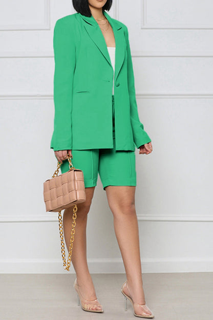 She Wears Glory “Crowned & Commissioned” Two-Piece Blazer & Shorts Set - She Wears Glory Beverly Hills