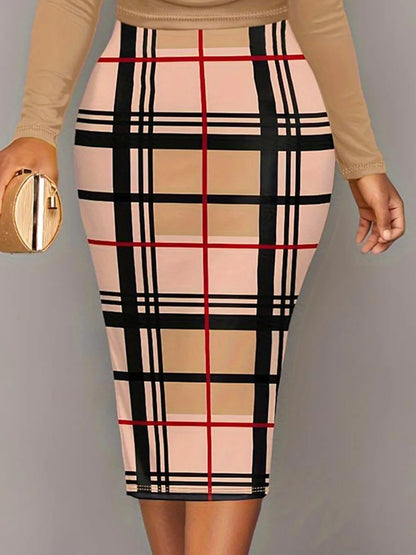 She Wears Glory “Tabitha” Plaid Long Sleeve Mini Dress — Plus Size Grace Edition - She Wears Glory Beverly Hills