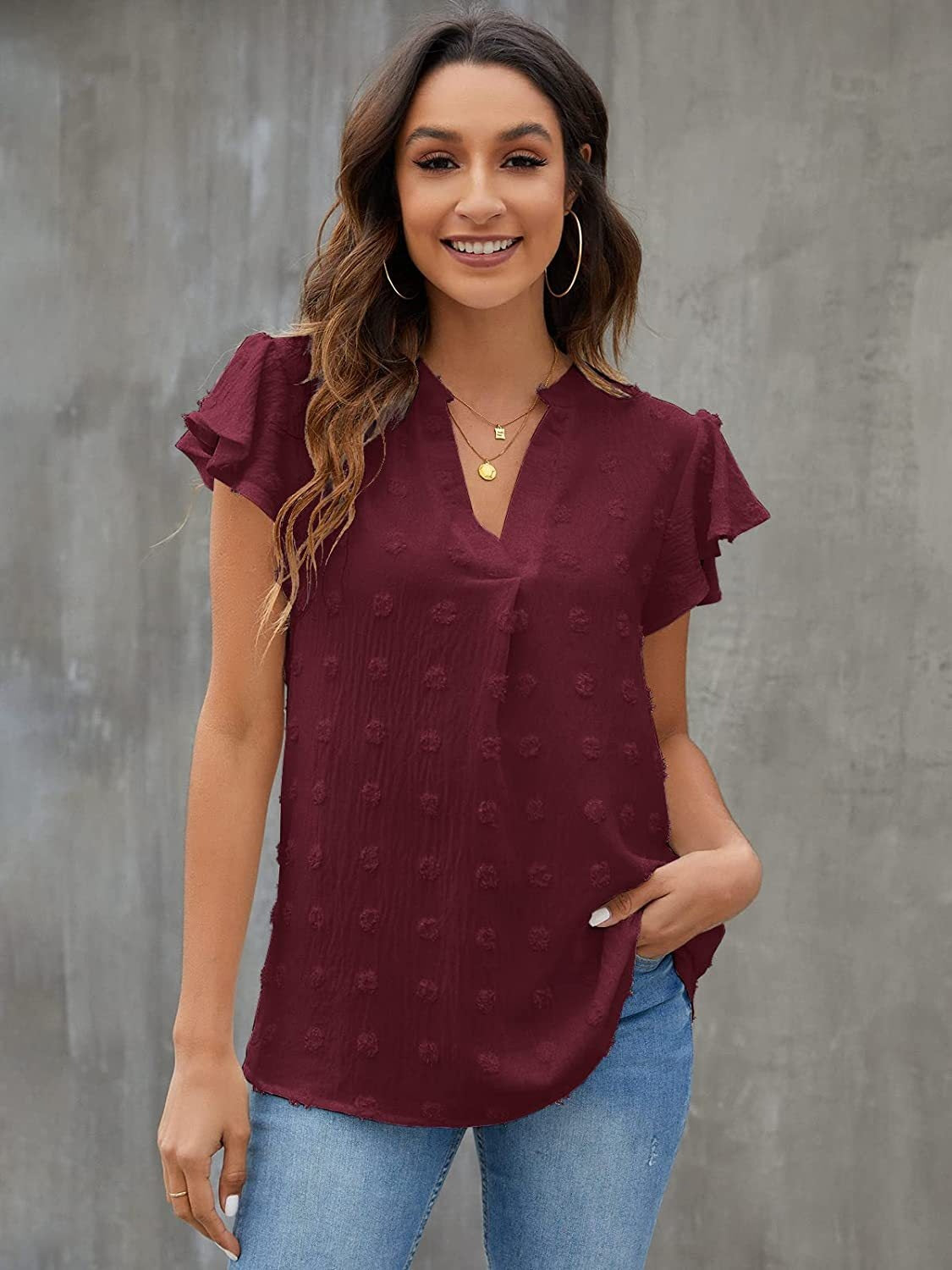 She Wears Glory™ — Anointed in Whispers Swiss Dot Blouse - She Wears Glory Beverly Hills