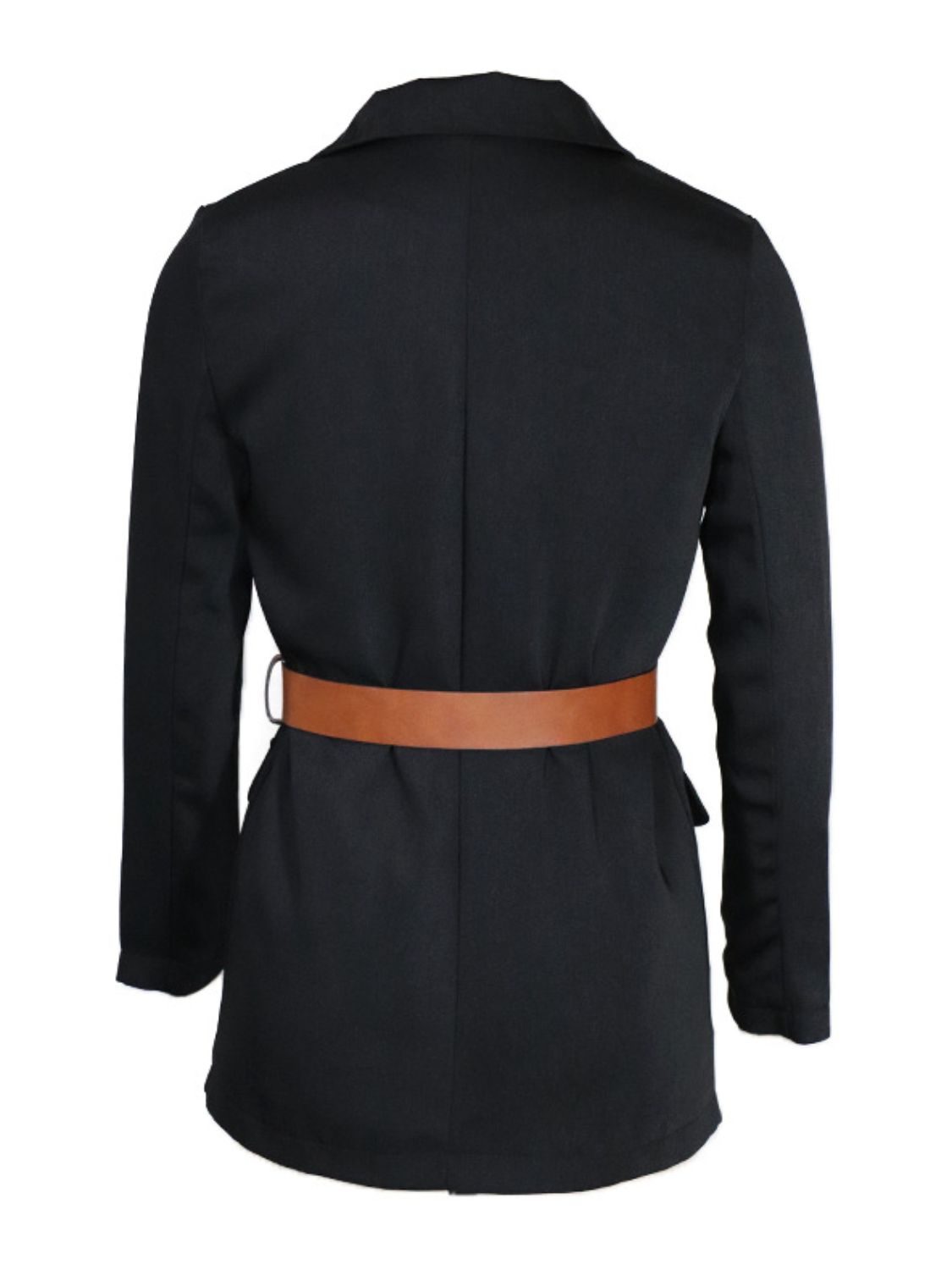 She Wears Glory “Anchored in Honor” Buttoned Lapel Collar Blazer - She Wears Glory Beverly Hills