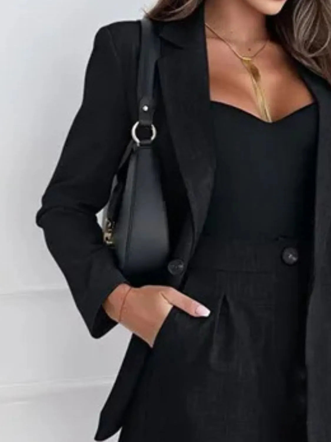 She Wears Glory “Anointed Arrival” One-Button Blazer & Shorts Set - She Wears Glory Beverly Hills