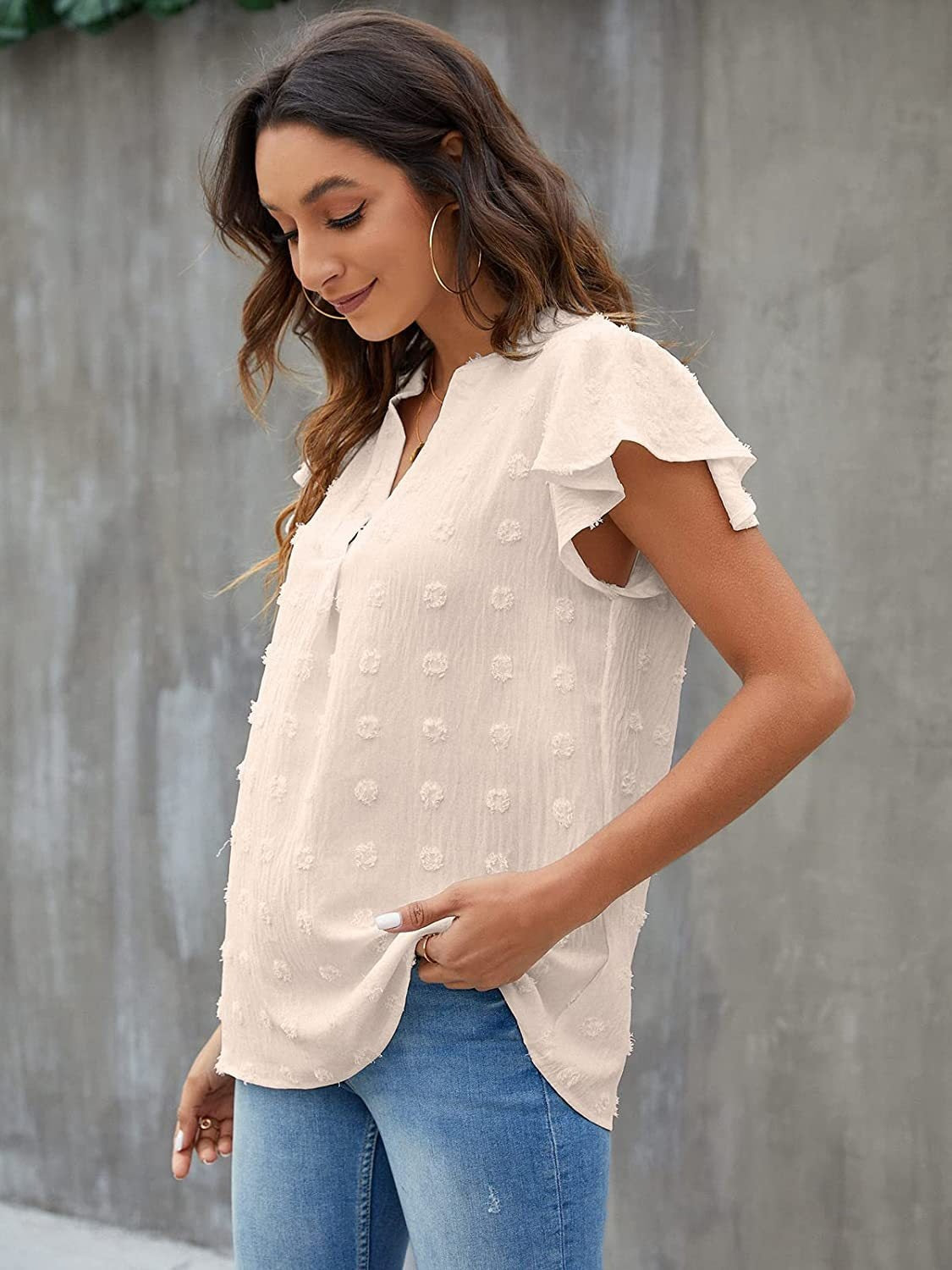 She Wears Glory™ — Anointed in Whispers Swiss Dot Blouse - She Wears Glory Beverly Hills
