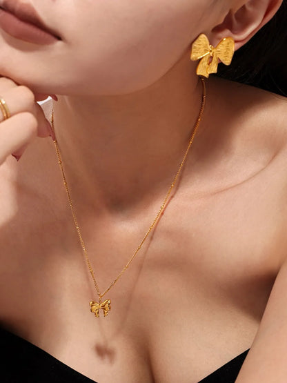 She Wears Glory™ Grace-Tied 2-Piece Bow Jewelry Set - She Wears Glory Beverly Hills