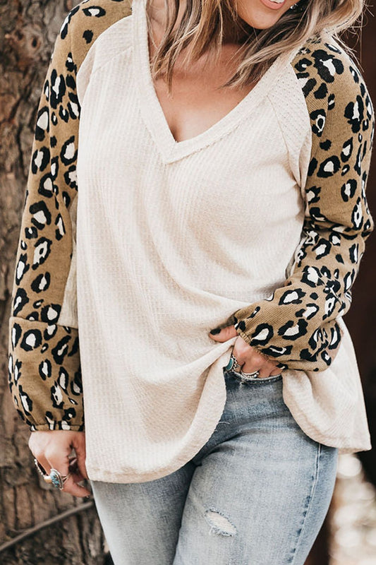 She Wears Glory™ – Reverence Leopard Print Blouse - She Wears Glory Beverly Hills
