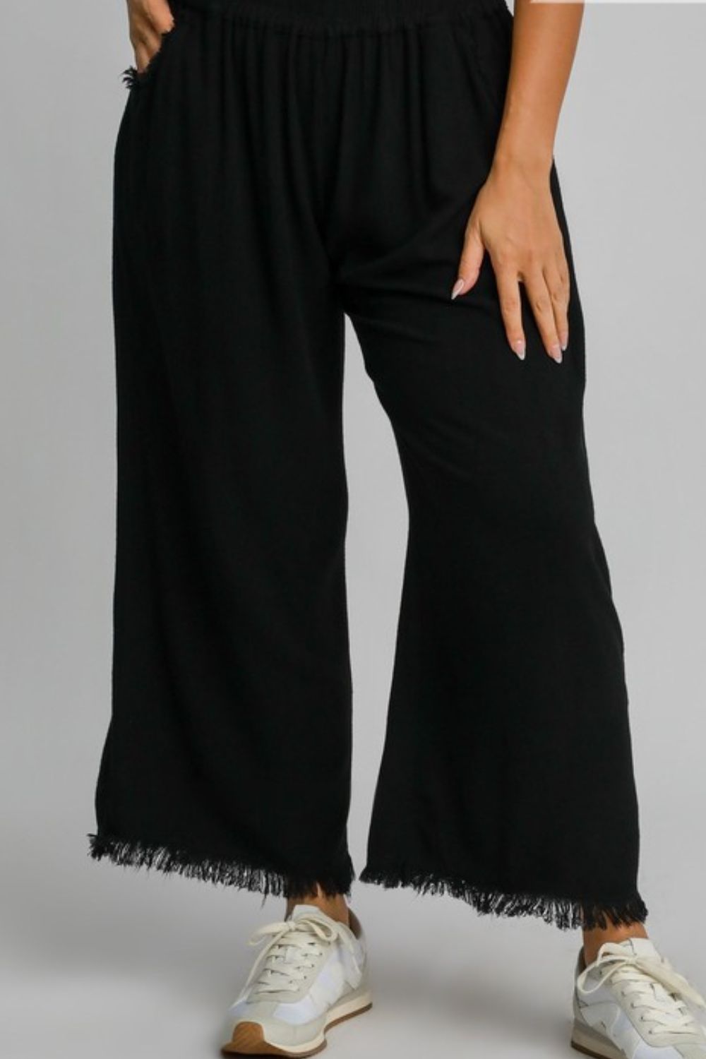 She Wears Glory™ “Hannah’s Journey” Linen Blend Wide-Leg Pants - She Wears Glory Beverly Hills