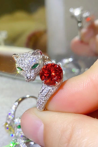 She Wears Glory™ Dominion 2 Carat Moissanite Animal Ring - She Wears Glory Beverly Hills