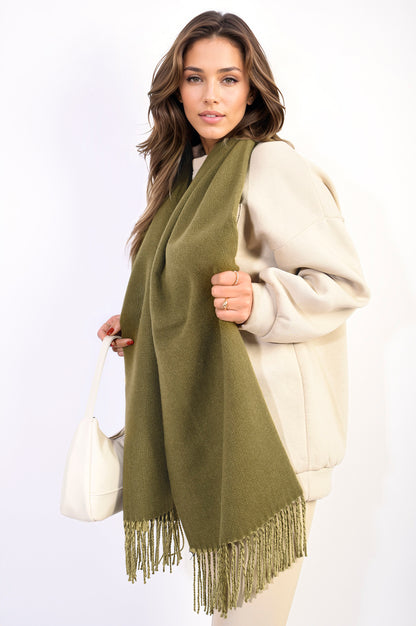 She Wears Glory™ Winter Oversized Scarf with Tassel
