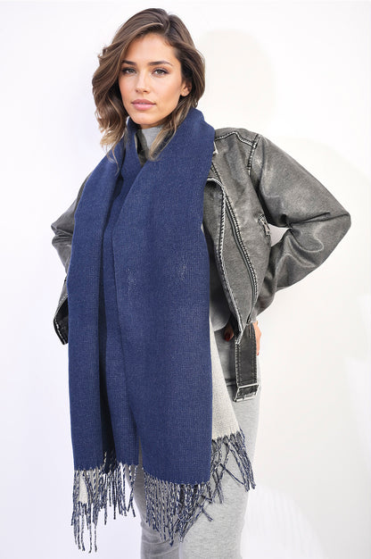 She Wears Glory™ Winter Oversized Scarf with Tassel