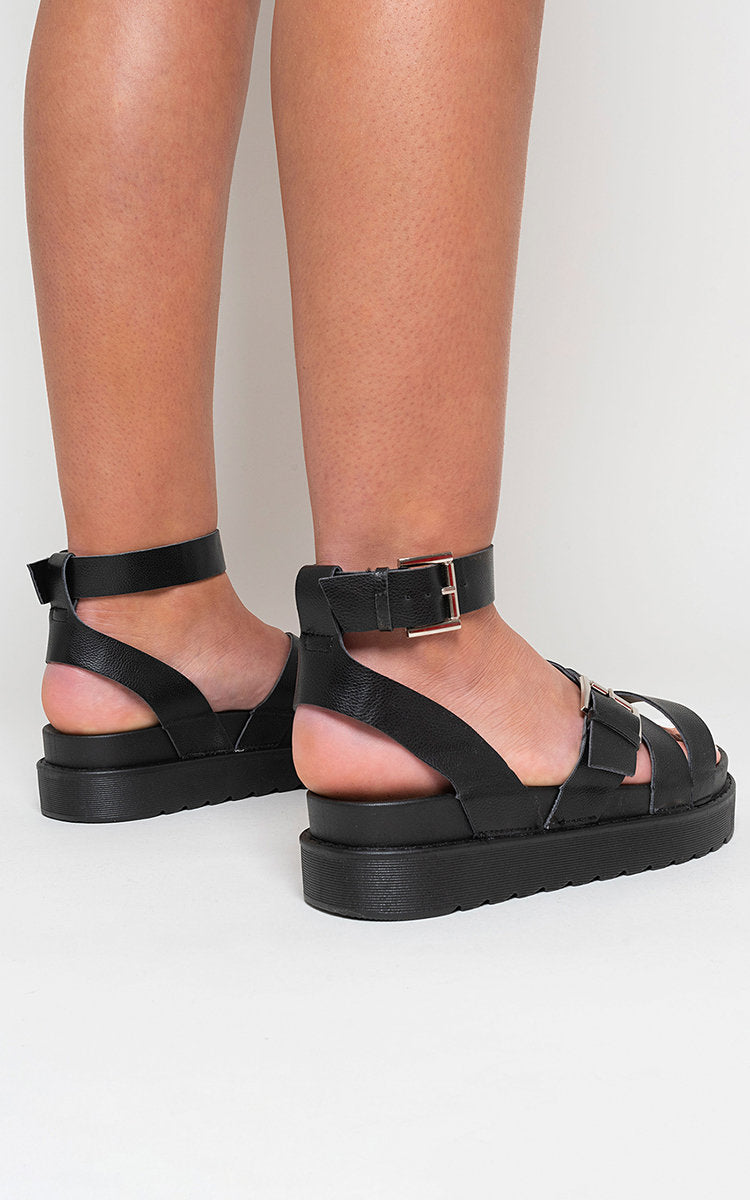 She Wears Glory™ Leather Chunky Platform Sandals