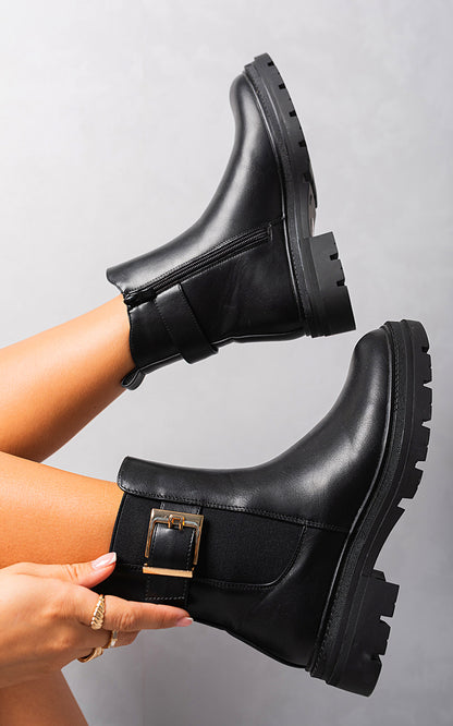 She Wears Glory™ Chelsea Ankle Boots with Inner Zipper and Elastic Insert