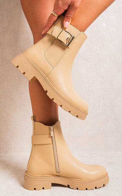 She Wears Glory™ Chelsea Ankle Boots with Inner Zipper and Elastic Insert