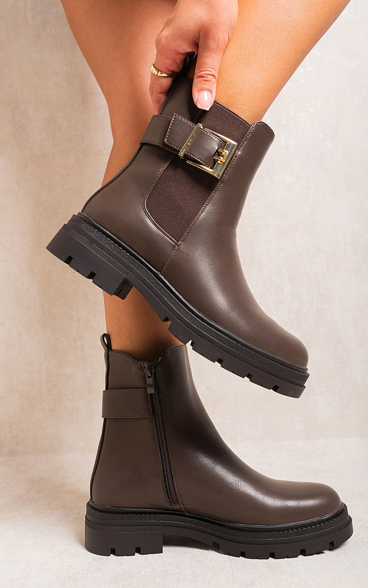 She Wears Glory™ Chelsea Ankle Boots with Inner Zipper and Elastic Insert