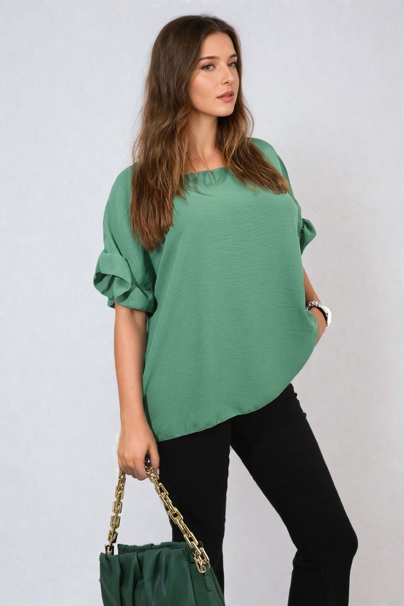 She Wears Glory™ Frill Sleeve Top