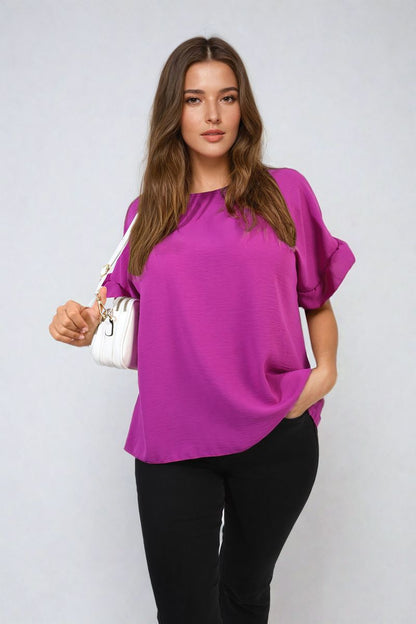 She Wears Glory™ Frill Sleeve Top