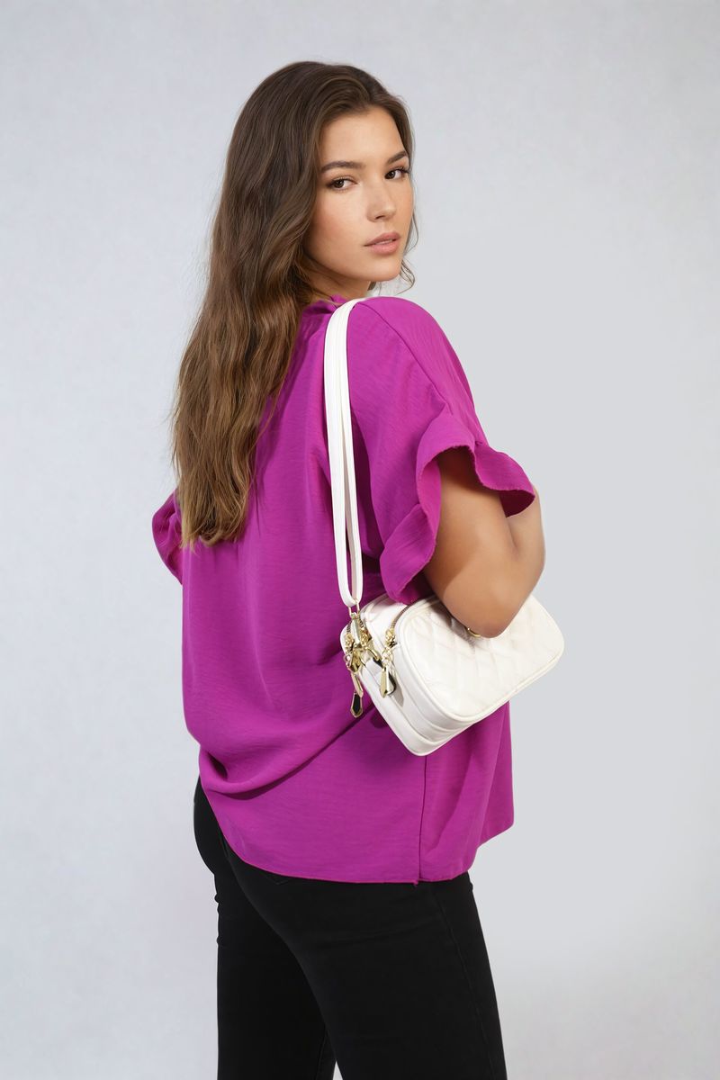 She Wears Glory™ Frill Sleeve Top
