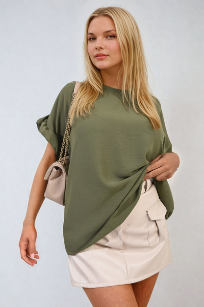She Wears Glory™ Frill Sleeve Top