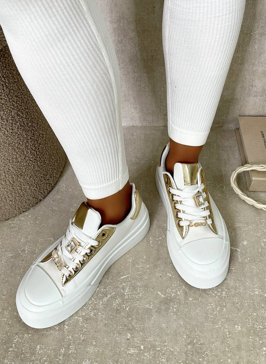 Lace Up Love Platform Trainers - She Wears Glory Beverly Hills