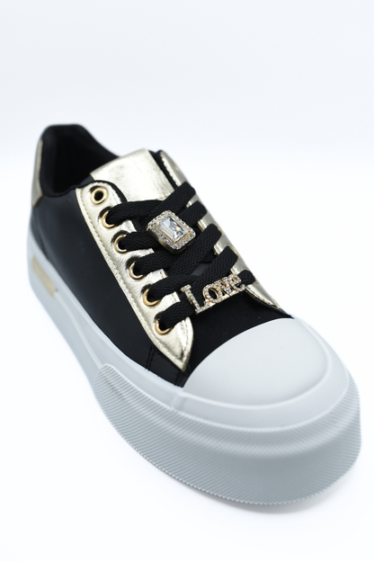 Lace Up Love Platform Trainers - She Wears Glory Beverly Hills