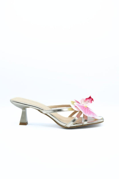 Floral Strap High Heels - She Wears Glory Beverly Hills
