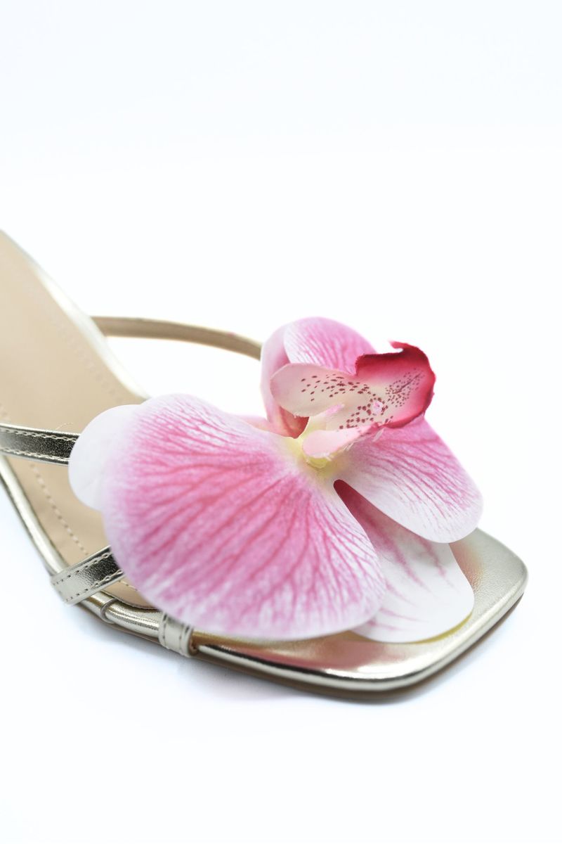 Floral Strap High Heels - She Wears Glory Beverly Hills