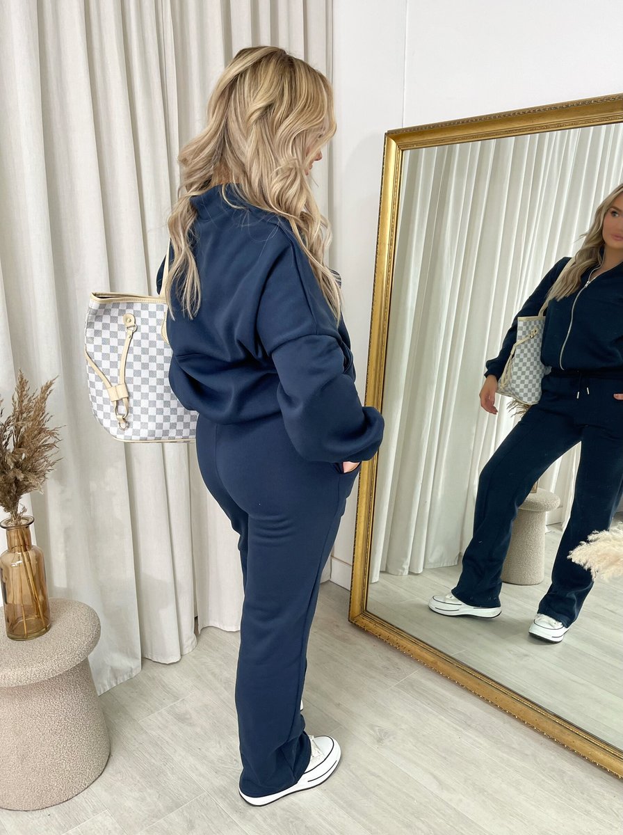She Wears Glory™ Zip Bomber Jacket and Trouser Co-ord Set - She Wears Glory Beverly Hills