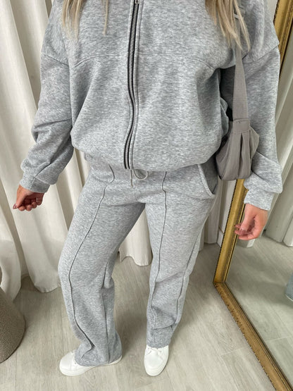 She Wears Glory™ Zip Bomber Jacket and Trouser Co-ord Set - She Wears Glory Beverly Hills